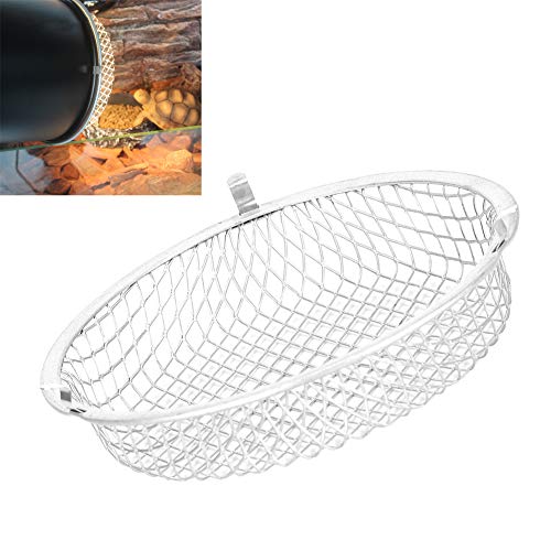 Cikonielf Reptile Heating Light Cover Stainless Steel Reptile Lampshade Light Cover for Lizard Turtle Snake