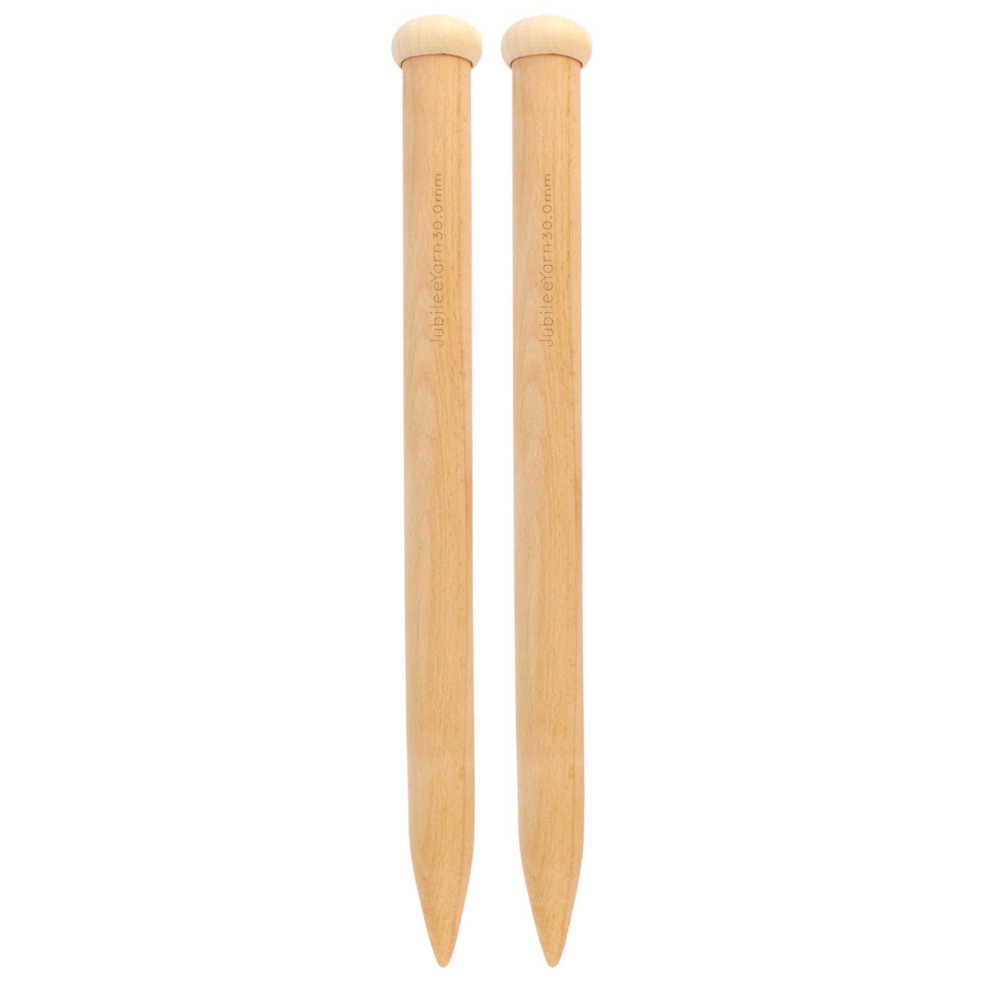 JubileeYarn Jumbo Bamboo Knitting Needles - US 65 (30mm) - 16" Long - 1 Pair — image 1