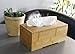 Le Juvo Bamboo Tissue Box Cover - Holds Most Rectangular Tissue Boxes, Modern Look and Finish - Wood Carved Design - 9.45 x 4.92 x 3.74 Inches