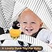 nowxt Cartoon Bike Bell, 2 Pcs Duck Bicycle Bell Squeeze Horns Cycling Bell with LED Light for Kids Sport Outdoor