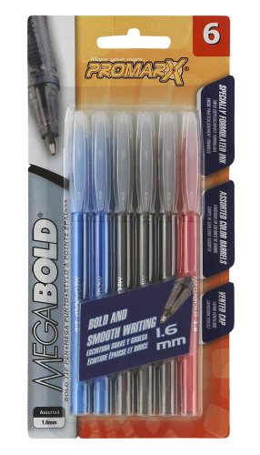 Promarx megabold regular pens, 1.6mm, assorted colors, …