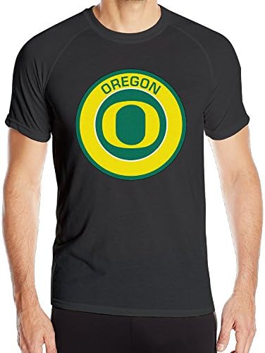 Duola Men's University Of Oregon Short Sleeve Sports Latest Tshirts Black L