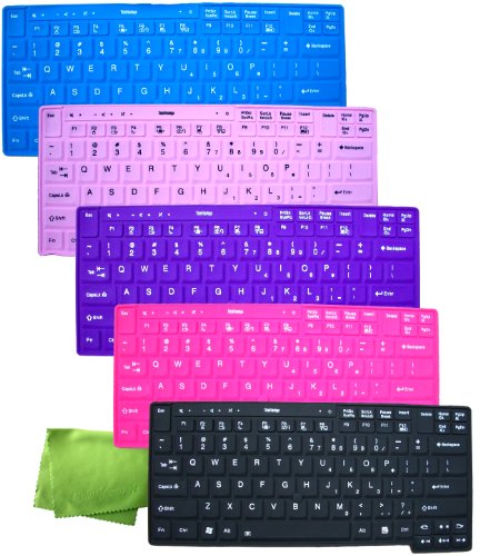 ColorYourLife 5-Pack Ultra Thin IBM Lenovo ThinkPad X220 / T410 / T510 / W510 series Soft Silicone Gel Keyboard Protector Skin Cover US Layout for Compatible Models Listed in the Description- Please DOUBLE CHECK Your Model