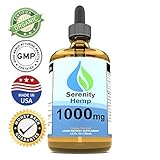 Serenity Hemp Oil - 4 fl oz 1000 mg (Orange) - Certified Organic - Relief for Stress, Inflammation, Pain, Sleep, Anxiety, Depression, Nausea - Rich in Vitamin E, Vitamin B, Omega 3,6,9 and More!