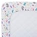 Carter's 100% Cotton Fitted Crib Sheet, Woodland/Forest, Pink, Purple, Gray, White