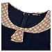 Miusol Women's Vintage Polka Dot Neck 1950'S Claasical Slim Cap Sleeve Evening Dress,Blue,Large
