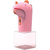 Seawah Automatic Foam Soap Dispenser - IPX6 Waterproof Cute Dinosaur Foaming Smart Hand Soap Dispenser for Bathroom（Pink）