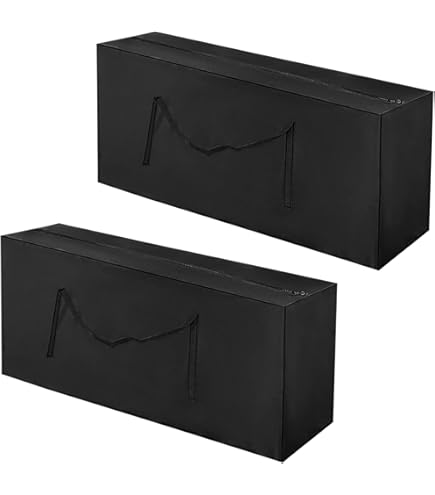 32x32x24 Inch Outdoor Cushion Storage Bag - Waterproof Zippered Cover With Handles