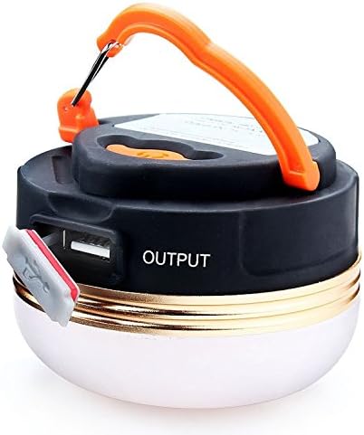 AYUTHAYA 300LM 3W Portable LED USB Power Bank Rechargeable 1800mAh Outdoor Light Lantern Tent Lamp 3 Mode Emergency For Camping Indoor Outdoor Hiking Flashlight