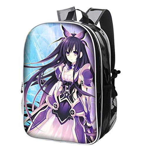 live Color Print Schoolbag Pu Black 