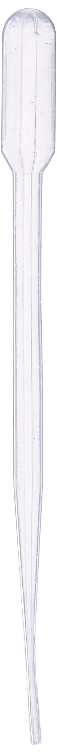 Globe Scientific Transfer Pipet, 138020-500, 1.7mL Capacity, General Purpose, Non-Sterile, 87mm Length, Bulb Draw - 0.9mL, 500/Box