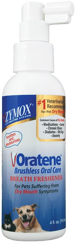 Zymox Oratene Brushless Oral Care Breath Freshener, 4 ounce : Pet Dental Care Supplies : Pet Supplies