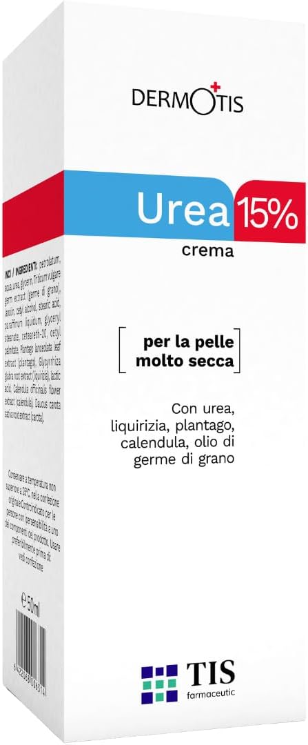 TIS farmaceutic Urea 15% Cream for Eczema, Psoriasis, Dry Rough Skin