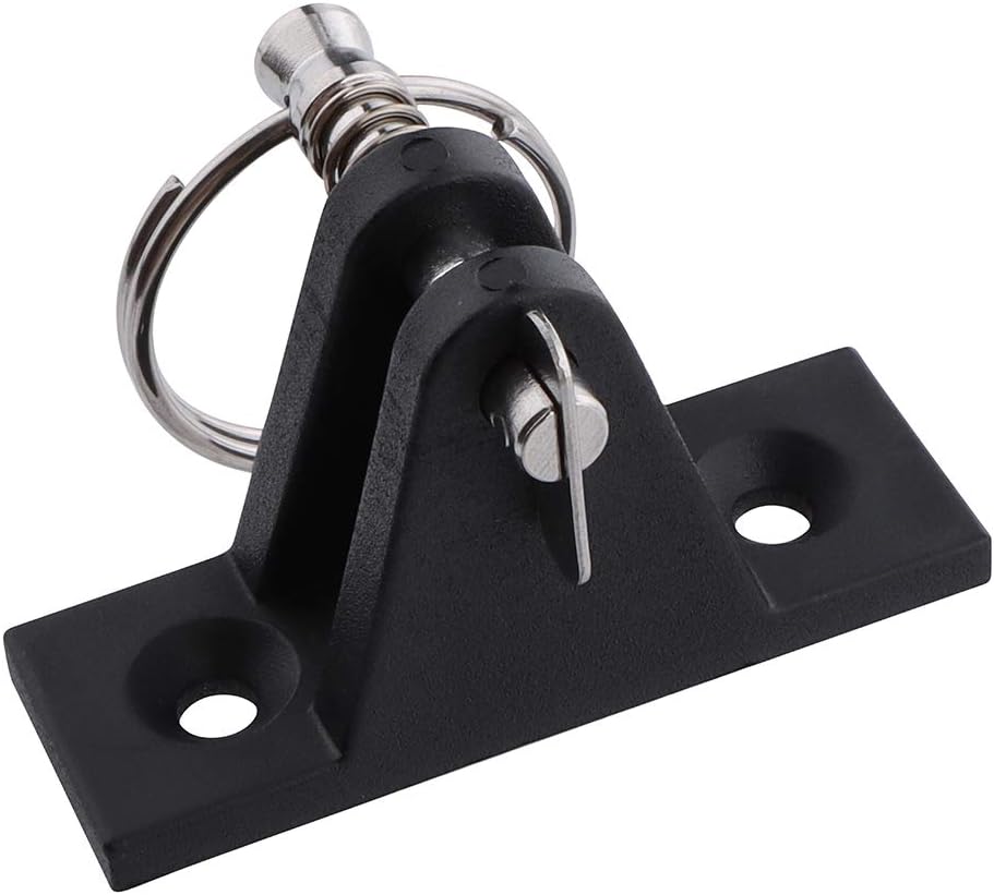 VTurboWay 4 Pack Marine Grade Nylon Bimini Top 90°Plastic Deck Hinge with Pin and Ring, 316 Stainless Steel, Free Installation Screws : Sports & Outdoors