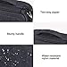 BUBM Electronic Organizer, Double Layer Travel Gadget Carry Bag for Cables, Plugs, Earphone, Flash Hard Drive and More--a Sleeve Pouch for iPad Mini(Medium, Black)