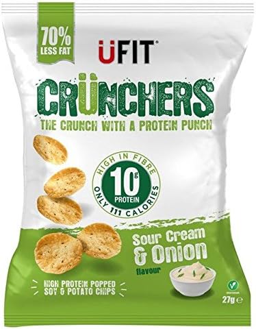 UFit Crunchers Sour Cream & Onion 27g