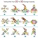AILUKI 110 PCS Magnetic Blocks Building Set for Kids, Magnetic Tiles Preschool Educational Construction Kit Toys for Girls & Boys