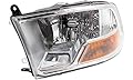 Evan-Fischer EVA13572037472 New Direct Fit Headlight Head Lamp for RAM FULL SIZE P/U 09-12 LH Assembly Halogen w/o Quad Lamps (3500 To 7-23-12) With Bulb(s) Driver Side Replaces Partslink# CH2502217
