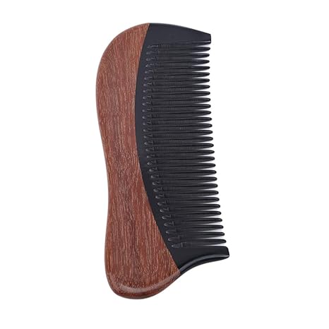 Amazon Com Lziyan Wood Horn Comb Anti Static Beard Thick Curl And