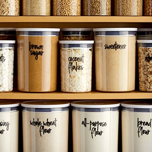 Talented Kitchen 157 Pantry Labels for Food Containers, Preprinted ...