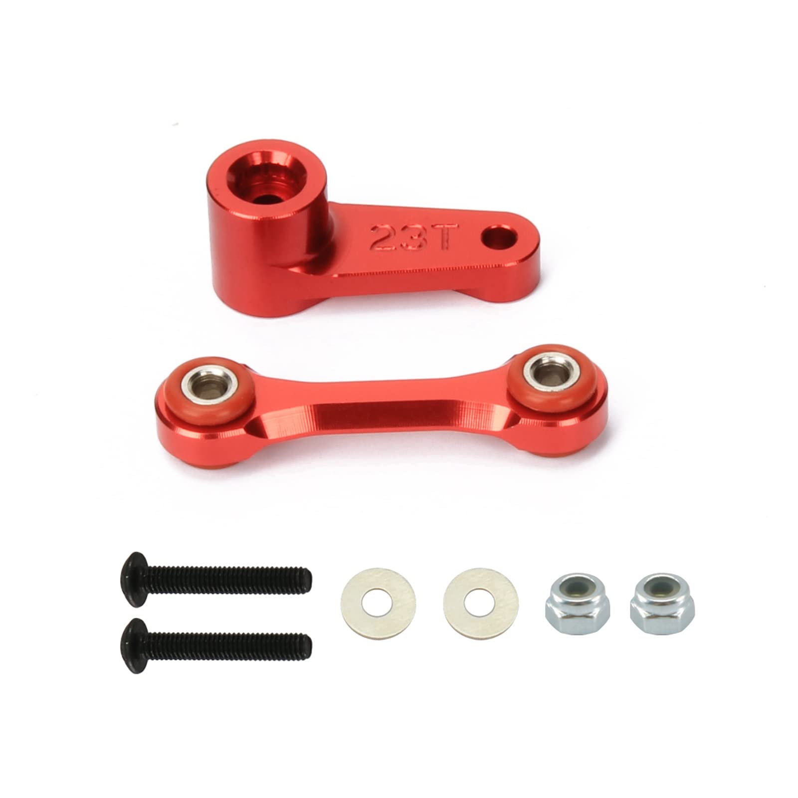 RCAWD RC SERVO HORN 23T SPLINE SERVO ARM for Arrma 1/7 Infraction Felony Limitless 1/8 KRATON NOTORIOUS OUTCAST Talion and EXB cars ALUMINUM hopups upgrade parts