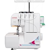 Janome MOD-8933 Serger with Lay-In Threading, 3 and 4 Thread Convertible with Differential Feed