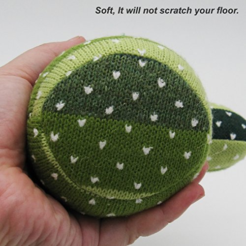 EDLDECCO Artificial Handicraft Fabric Cactus Decorative Plush Gift for Your Home Décor Table Décor Bedroom and Office-Light Green and Dark Green Strip