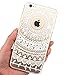 iPhone 6 Case, iPhone 6S Case, JAHOLAN TPU Silicone Gel Soft Clear Case Cover for iPhone 6 6S - White Tribal Mandala