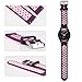 Universal 18mm 20mm 22mm 24mm Width Silicone Watch Band Replacement, Quick Release Rubber Watch Bands for Men & Women (20mm, Purple-Pink)
