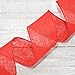 Morex Natural Burlap Wired Ribbon for Decorations, Holidays, Parties, Home and Outdoor Decor, 2.5