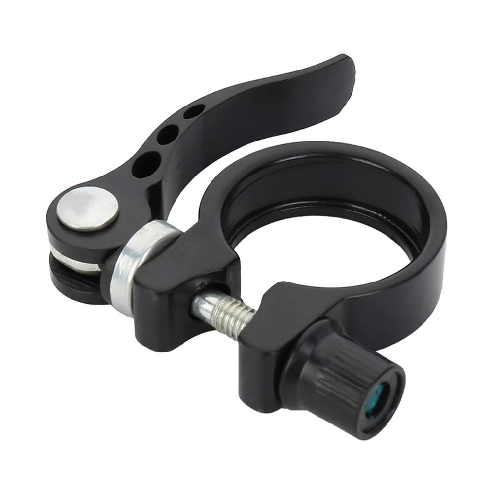IKAAR 31.8mm Bike Seat Post Clamp Aluminium Alloy Seatpost Collar Fit for 27.2mm- 28.6mm Seatpost Black