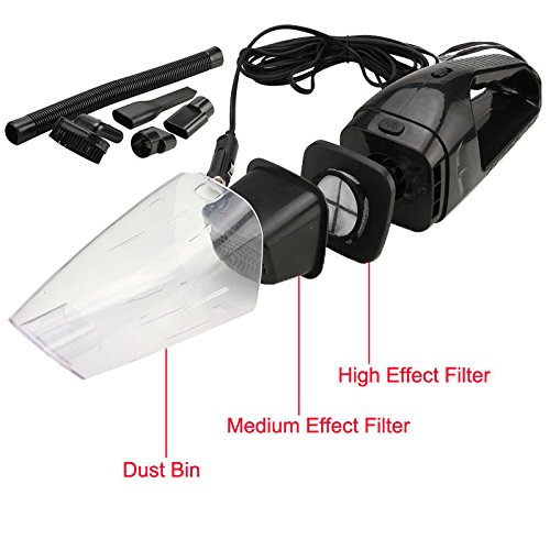 Daily Care Car Cleaning Kit Portable Handheld Vacuum Equipment Wet and Dry Dual-Use Easy Operate Perfect for Remove Dust, Cigarette ash, Cookie crumbs, Eraser crumbs all vehicles.