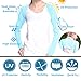 Women Golf Cooling Shawl - Premium Lycra, Breathable Ladies Arm Sleeve Shrug- MH（M,Blue）