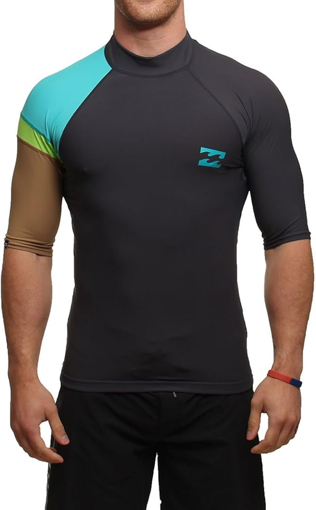 BILLABONG Men's Energy Rash Guard Short Sleeve, Men, 1S4MY10BIP5 17 3