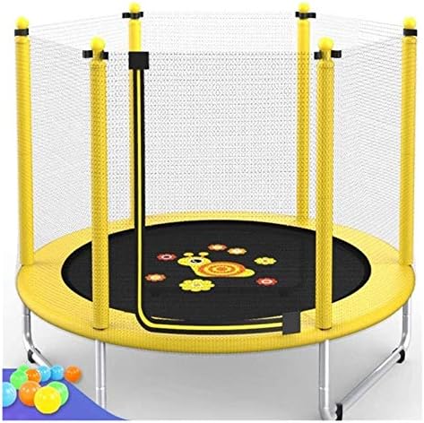 特大屋外の 子供トランポリン 安全カバートランポリン 子供のためのネット Rebounders ホーム子供屋外ガーデントランポリンと屋内屋内 トランポリントランポリンリバウンダーサイレント 子供 遊具 屋外 屋内 Wanglx Color Yellow