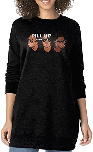 Women Migos Pill Up Pullover Hoodie Sweatshirt L