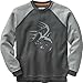 Legendary Whitetails Mens Vintage Deer Camp Crew Charcoal Large