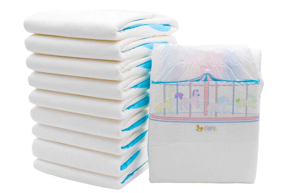 The ABDL Shop- Carousel Diapers -Medium