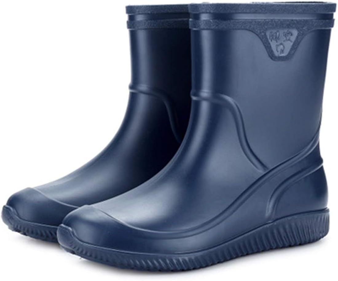 ZOSYNS Botas de lluvia para hombre, botas de goma, antideslizantes, resistentes al desgaste ZOSYNS Botas de lluvia para hombre, botas de goma, antideslizantes, resistentes al desgaste