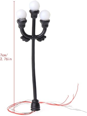 Zrshygs Mini Decoration De Jardin Miniature Paysage Rue Reverbere Lumiere De Bonsai Eclairage Ornement Jardin Decor Amazon Fr Cuisine Maison