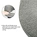 Familamb Travel Pillow Memory Foam U-Shaped Neck Pillow Ergonomic Design Ultra Soft Full Neck Chin Support Adjustable Travel Accessory for Flight Train Car Office Napping Grey