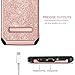 Galaxy S9 Case, BENTOBEN Bling Glitter Samsung S9 Case 2 in 1 Slim Hybrid TPU Bumper Hard PC Cover Coat Sparkly Shiny Cute Faux Leather with Metal Kickstand for Girls Samsung Galaxy S9 Rose Gold/Pink