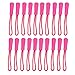 Kxtffeect Pack of 20 Durable Zipper Pulls, Zipper Tab Zipper Tags Cord Zip Fixer for Jackets, Backpacks, Handbags, Luggage, Purses (Pink)