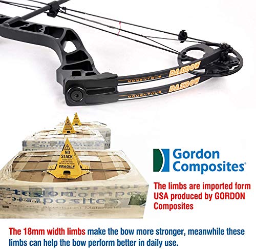 XGEEK Compound Bow Hard Bow Case Package,CNC Milling Bow Riser,USA Gordon Composites Limb,BCY String,19"-30" Draw Length,19-70Lbs Draw Weight,IBO 320fps (Forest CAMO)