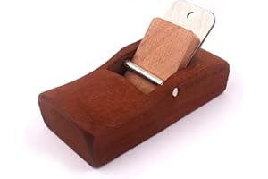 Atoplee Wood Hand Planes, Mini and Portable Woodworking Edge Trimming Plane for Edge Rounding Corner Rounding, with 1 Planer Blade and 1 Wood Fixer