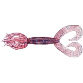 Yamamoto 5" Double Tail Hula Grub - Realistic Easy-to-Use Soft Plastic Fishing Lure Bait with Free-Flowing Skirt - 10 Pack