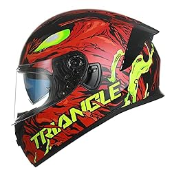 TRIANGLE Dual Visor Full Face Motorcycle Bike