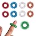 Special Supplies Spiky Sensory Finger Acupressure Ring Set (Pack Of 10) Cool Hand Fidget Toy For Kids Teens & Adults Silent Stress Reducer & Massager - Helps With Focus ADHD & Autism