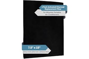 Fresh Headquarters Activated Carbon Filter Replacement for Whynter Portable AC - 7.5" x 15" Portable AC Filter - Absorbs Odors and VOCs, Ideal for ARC‑14S, ARC‑14SH, and ARC‑141BG (ARC‑CF‑14S) Models