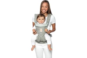 Ergobaby Omni 360 All-Position Baby Carrier for Newborn to Toddler with Lumbar Support (7-45 Pounds), Pearl Grey, One Size (Pack of 1)